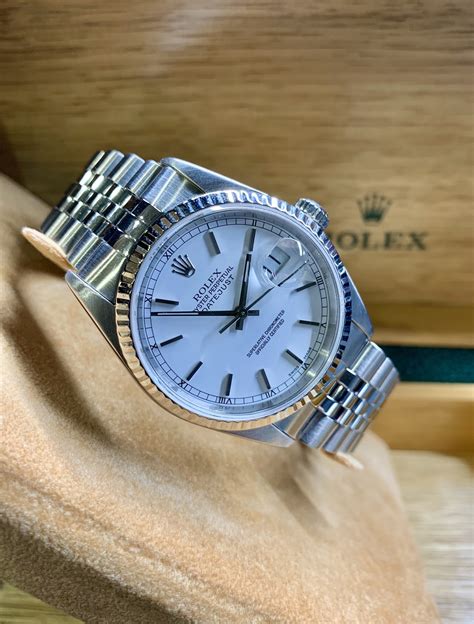 rolex datejust stainless steel smooth bezel model 16234|rolex 16234 production years.